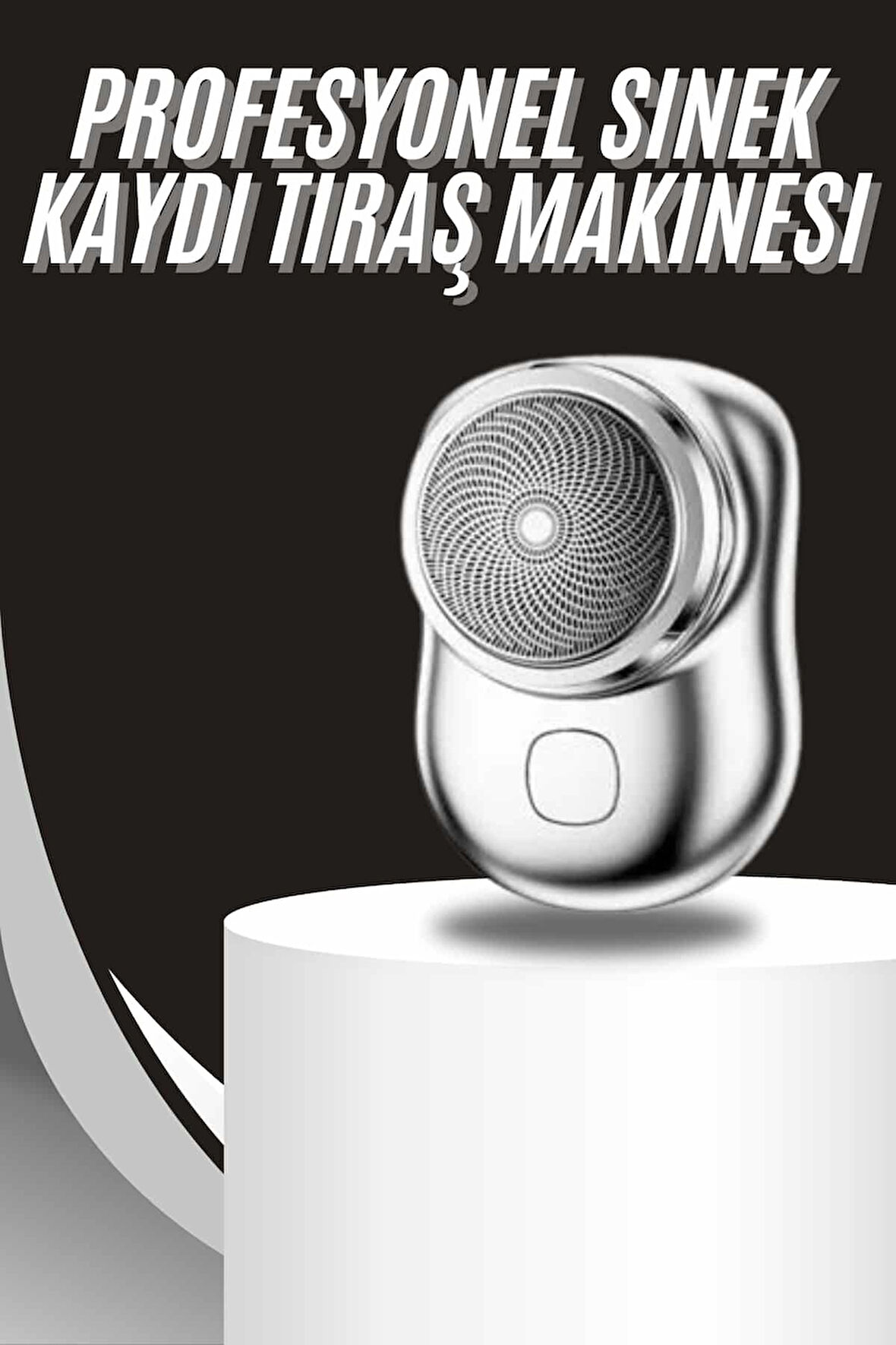 Kablosuz Tıraş Makinesi Günlük Hızlı Taşınabilir Şarjlı Yuvarlak Paslanmaz Çelik