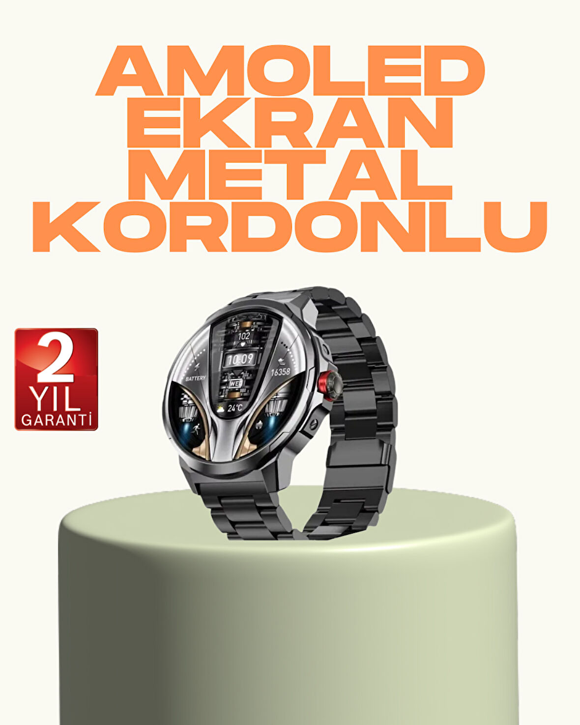 IP68 Su Toz Dirençli SW80 Akıllı Saat Android iOS Uyumlu