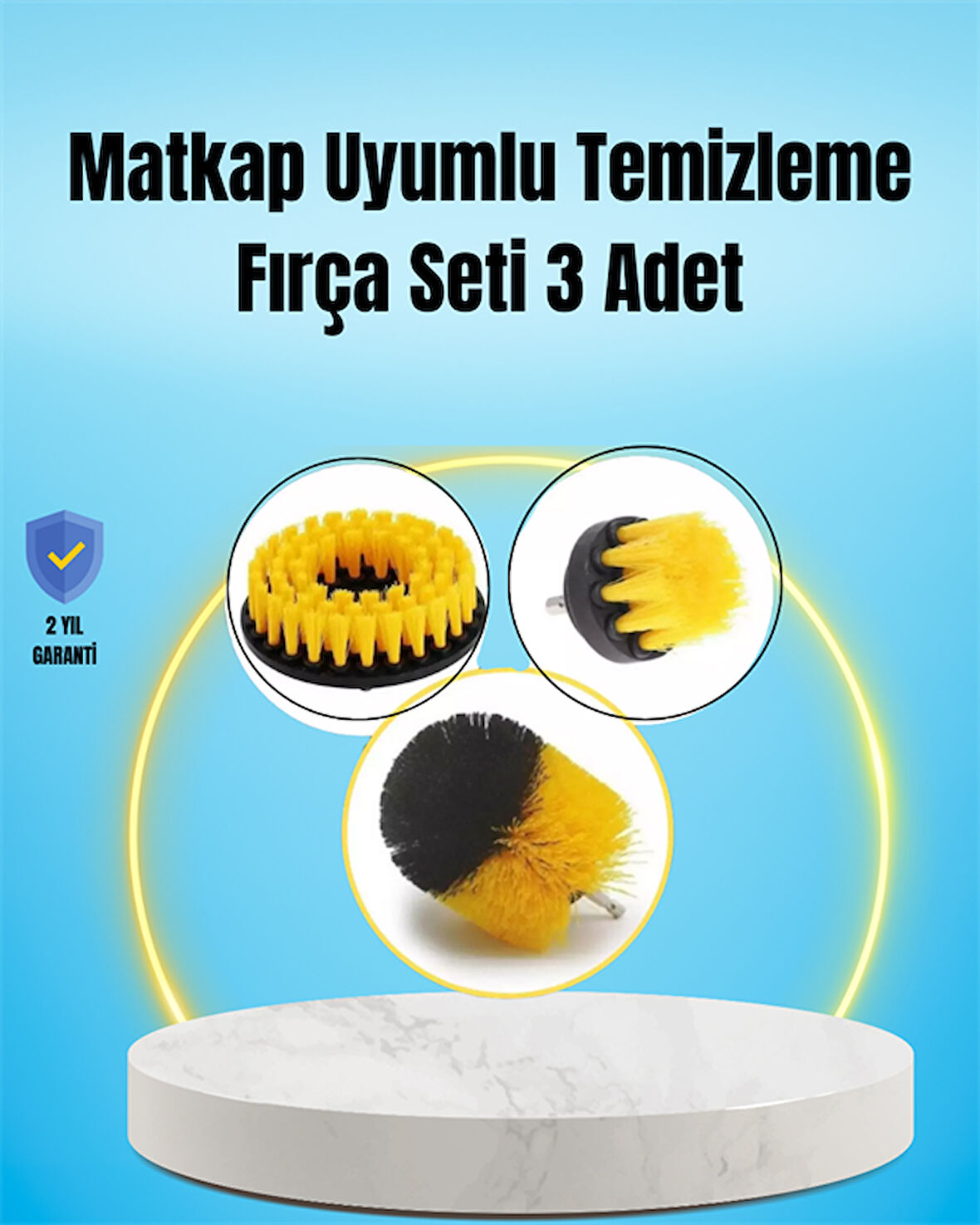 Yağ, Kir ve Pas Temizliği İçin Güçlü Naylon Kıllı Temizlik Fırçası