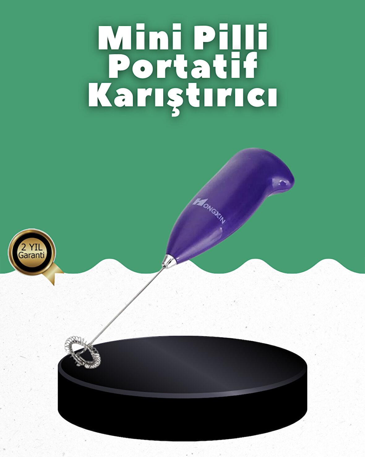 El Tipi Pratik Mikser – Kahve, Süt, Bebek Maması ve Yumurta Çırpıcı