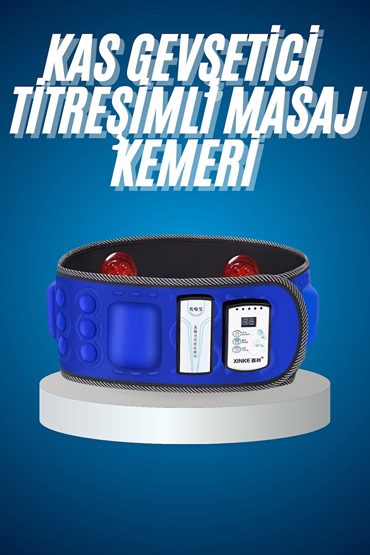 Titreşimli Kas Gevşetici Masaj Kemeri Zayıflama Aleti Bel Bölge Sırt Masaj Aleti