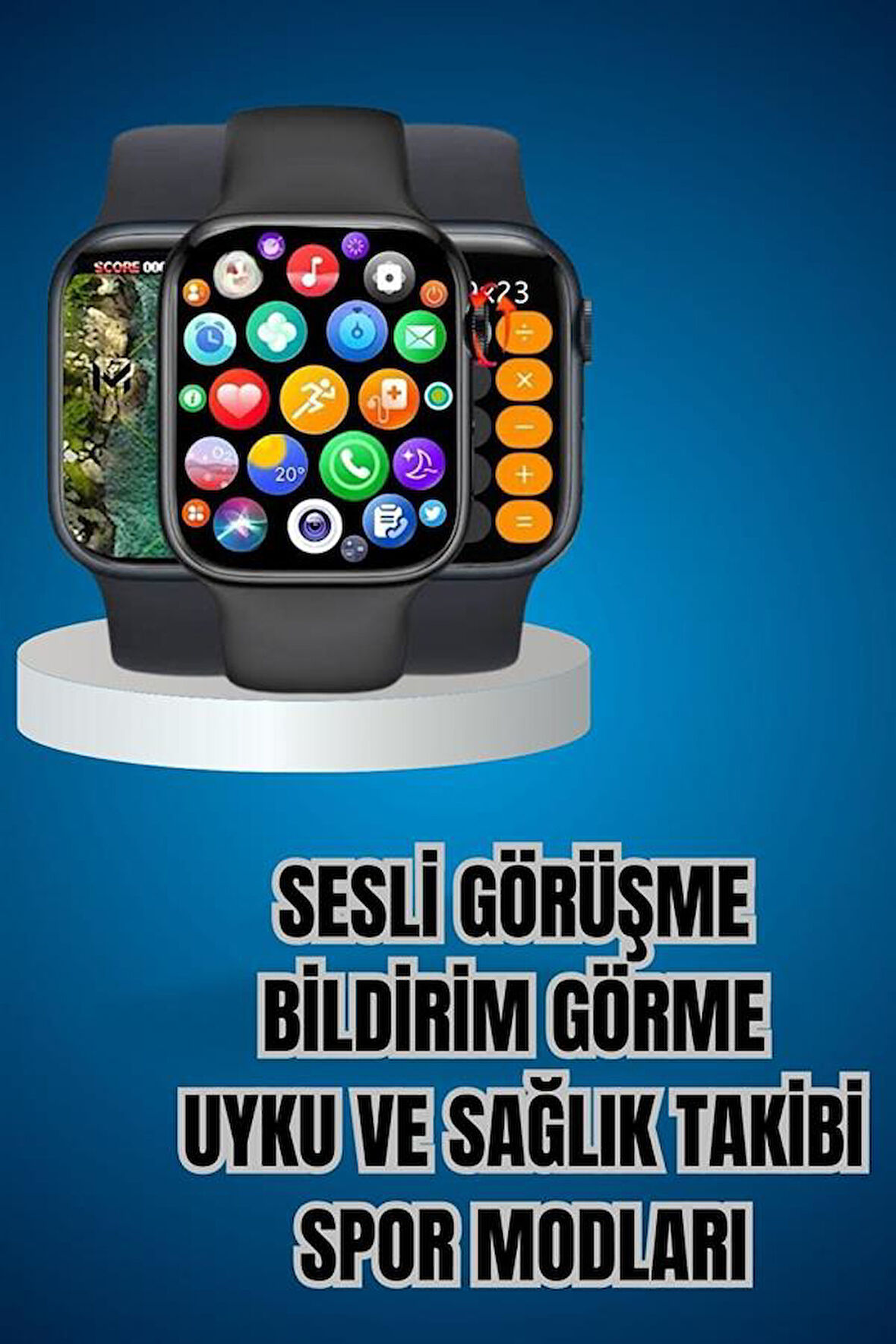 Kaliteli Akıllı Saat ve Kaliteli Bluetooth Kulaklık ANC Özelliği Uzun Pil Ömrü