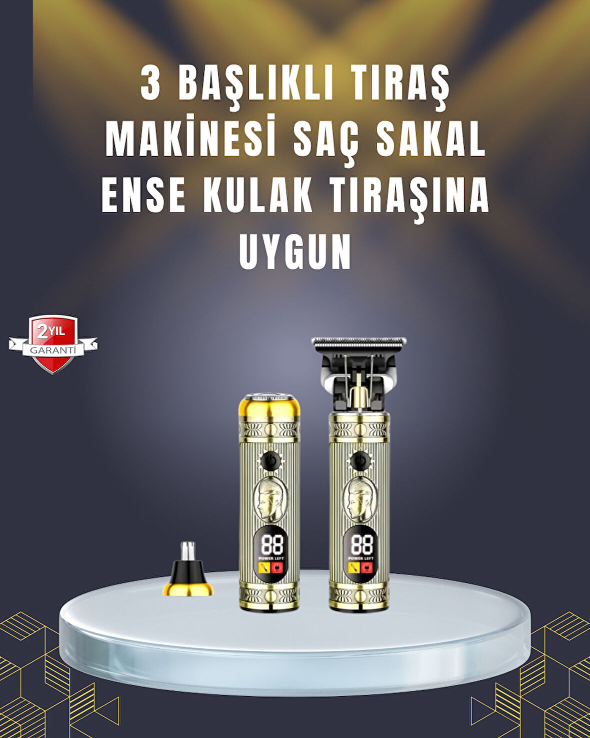 Sıfır Boşluk T Bıçaklı Erkek Bakım Seti – Çok Başlıklı