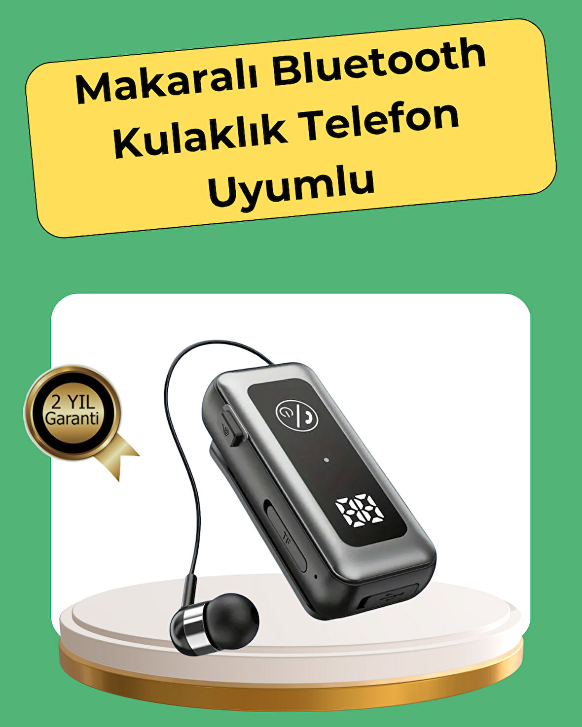 Hafıza Kartı Destekli Bluetooth 5.2 Kulaklık – İki Cihaza Bağlanma Özelliği