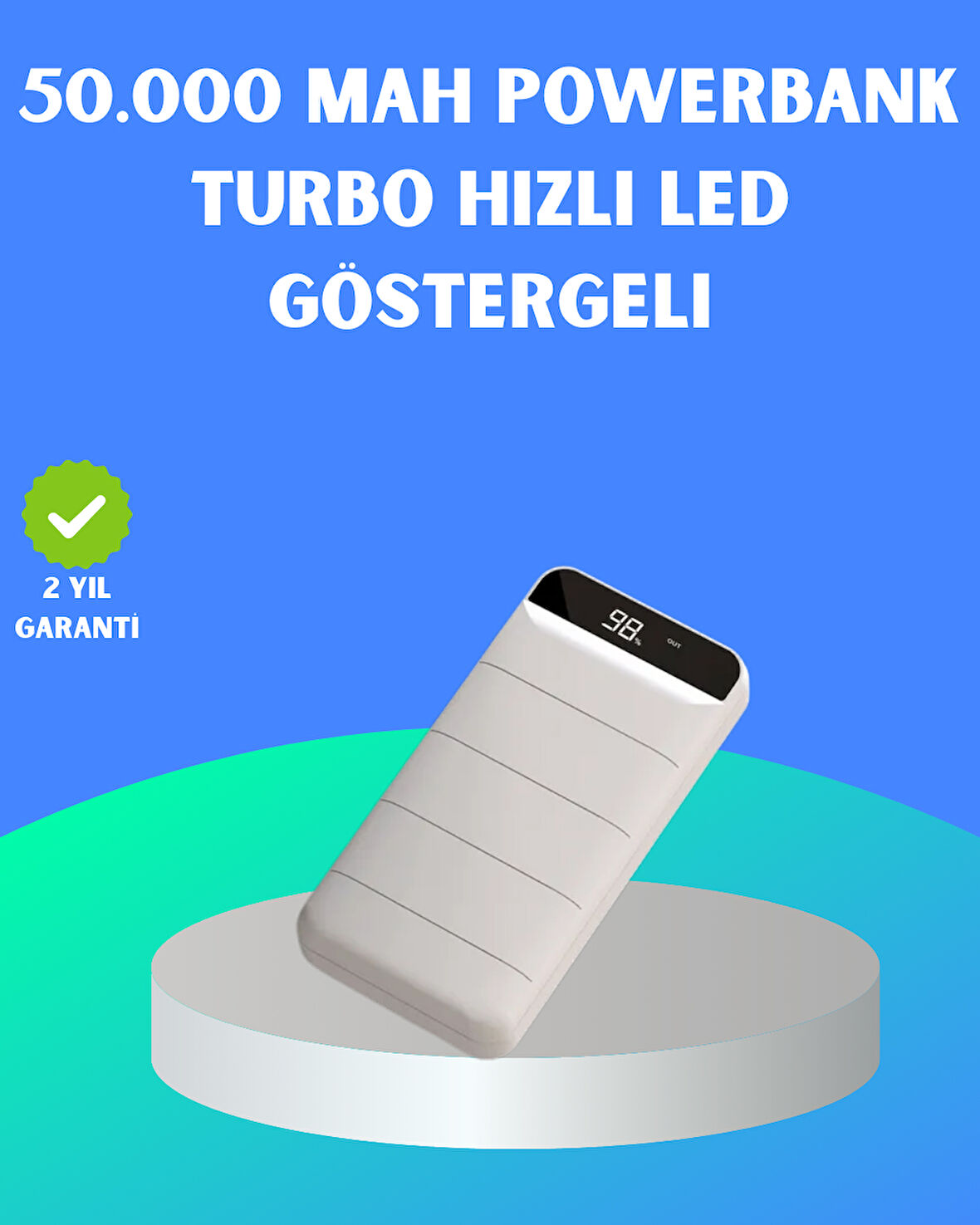 22.5W PD Destekli Taşınabilir Şarj Cihazı Çoklu Çıkışlı Model Powerbank