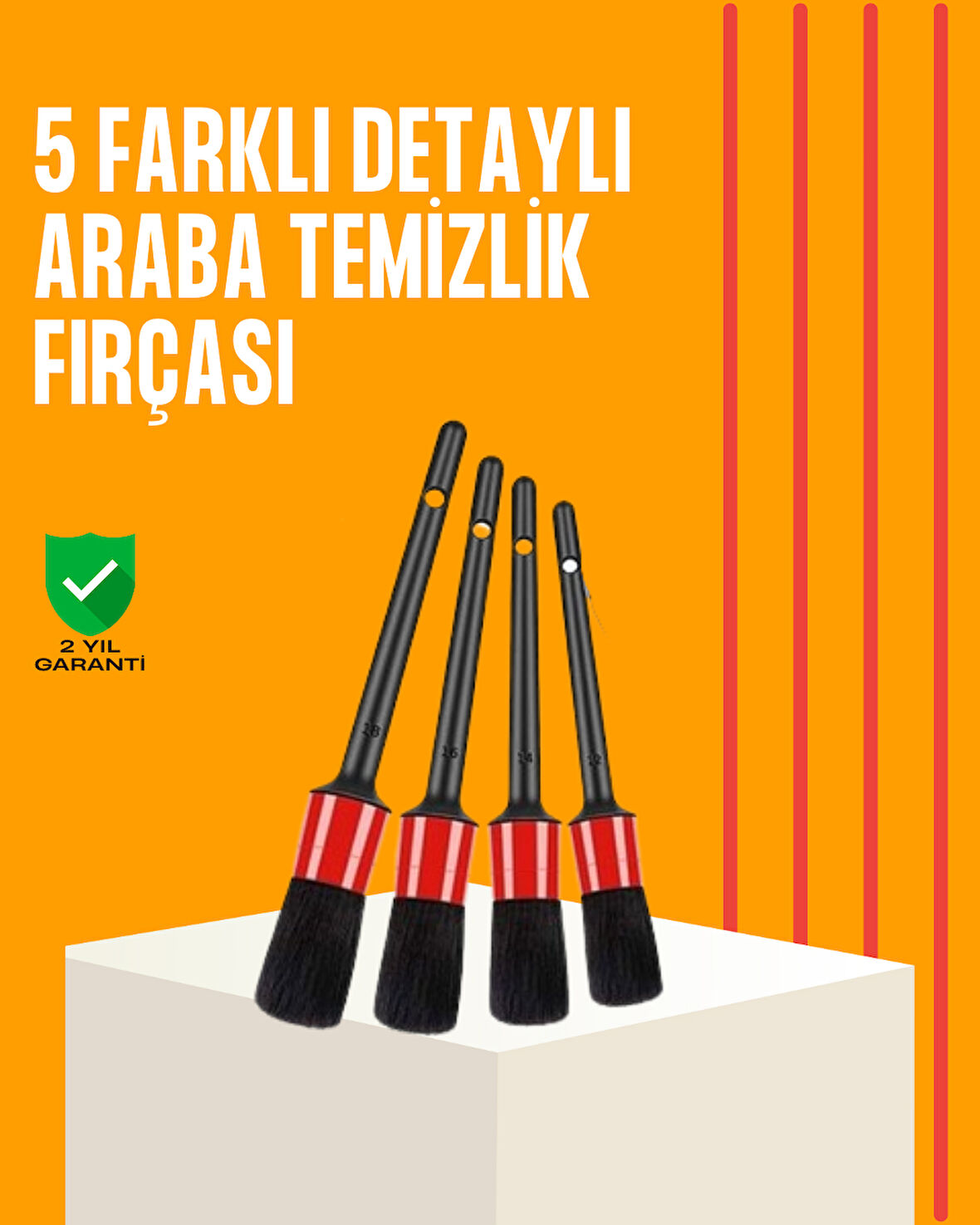 Araba Temizliği İçin 5 Parça Fırça Takımı