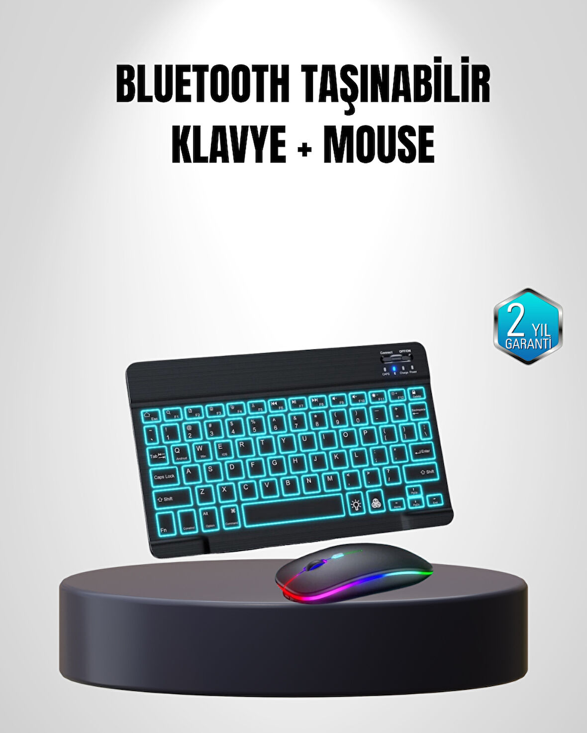 Türkçe Q Klavye RGB Işıklı Ergonomik Tasarımlı