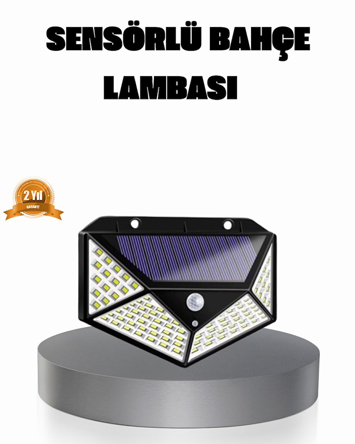 Solar Güçlü 100 LED Bahçe Lambası – Enerji Tasarruflu, Suya Dayanıklı ve Geniş Açılı Işık