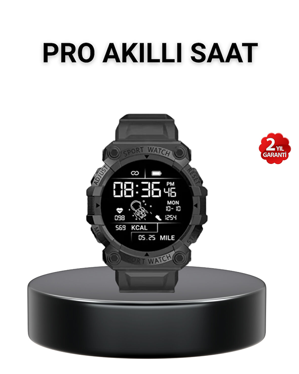 Pro Akıllı Saat – Nabız, Uyku, Adımsayar, Bluetooth 5.0