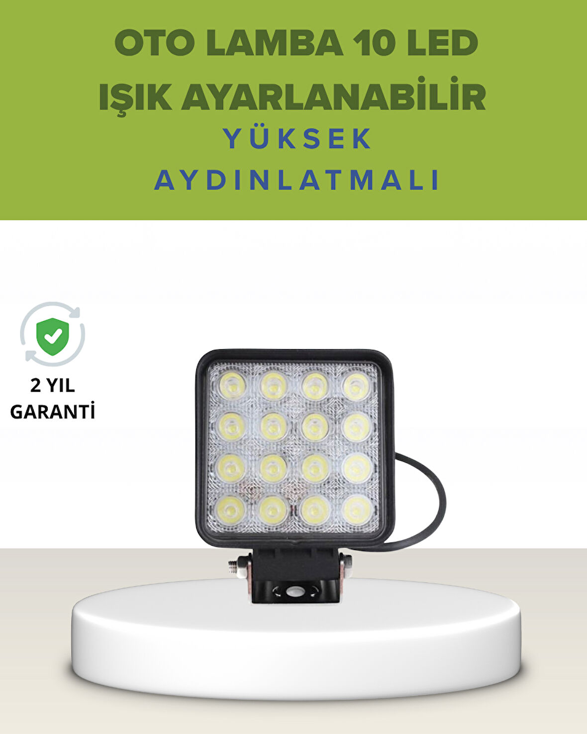 Araç Dışı Aydınlatma İçin LED Far | Zorlu Koşullara Dayanıklı, Çok Amaçlı