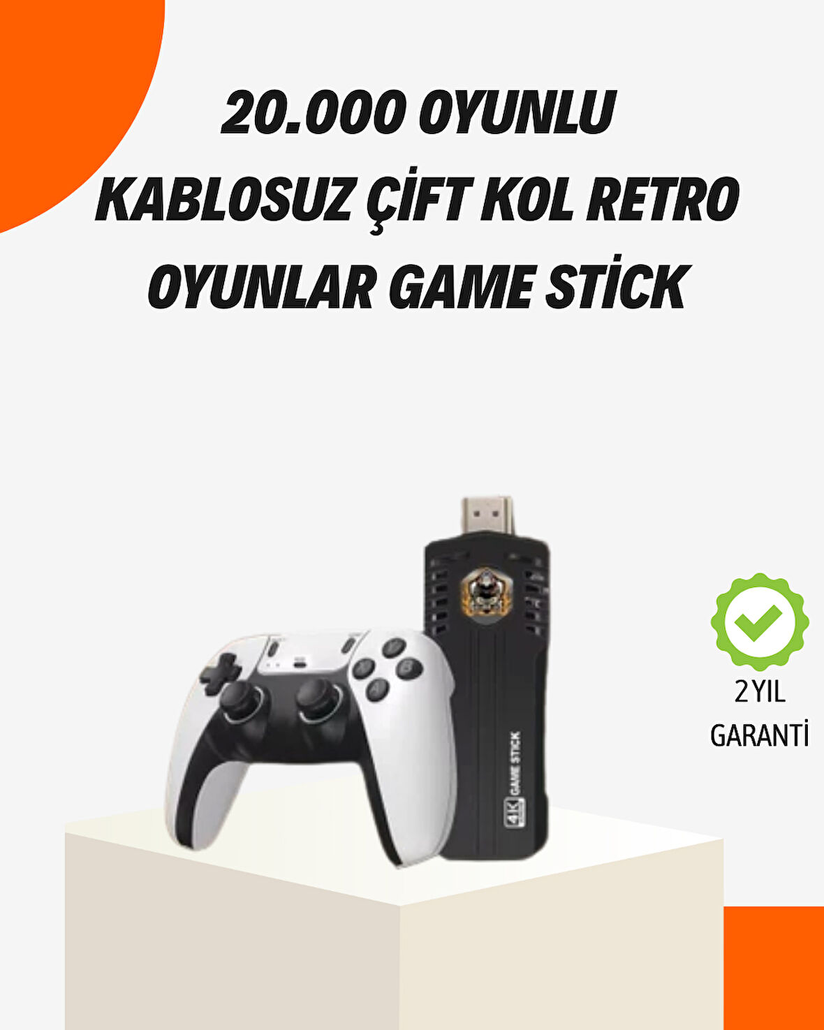 Kablosuz Retro Oyun Konsolu – 30.000+ Oyun ve HD Görüntü ile Kesintisiz Eğlence