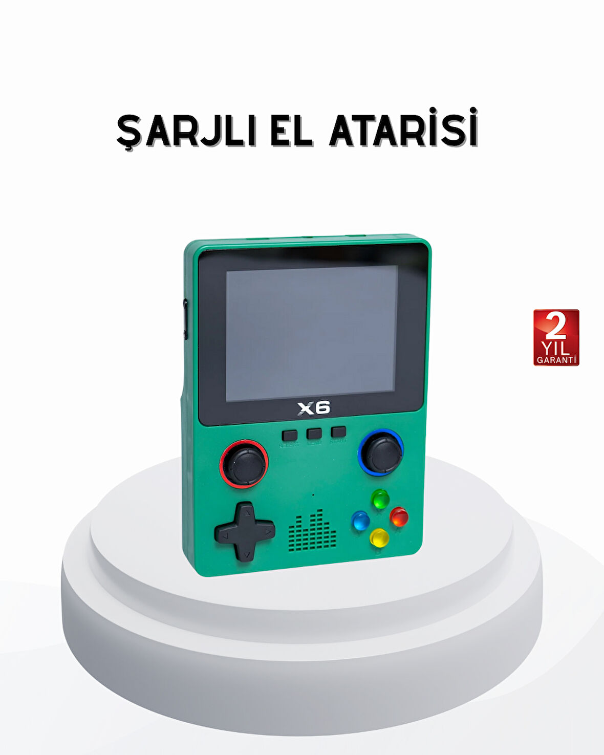 3.5 İnç IPS Ekranlı Taşınabilir Oyun Konsolu Ergonomik Çift Tetikli