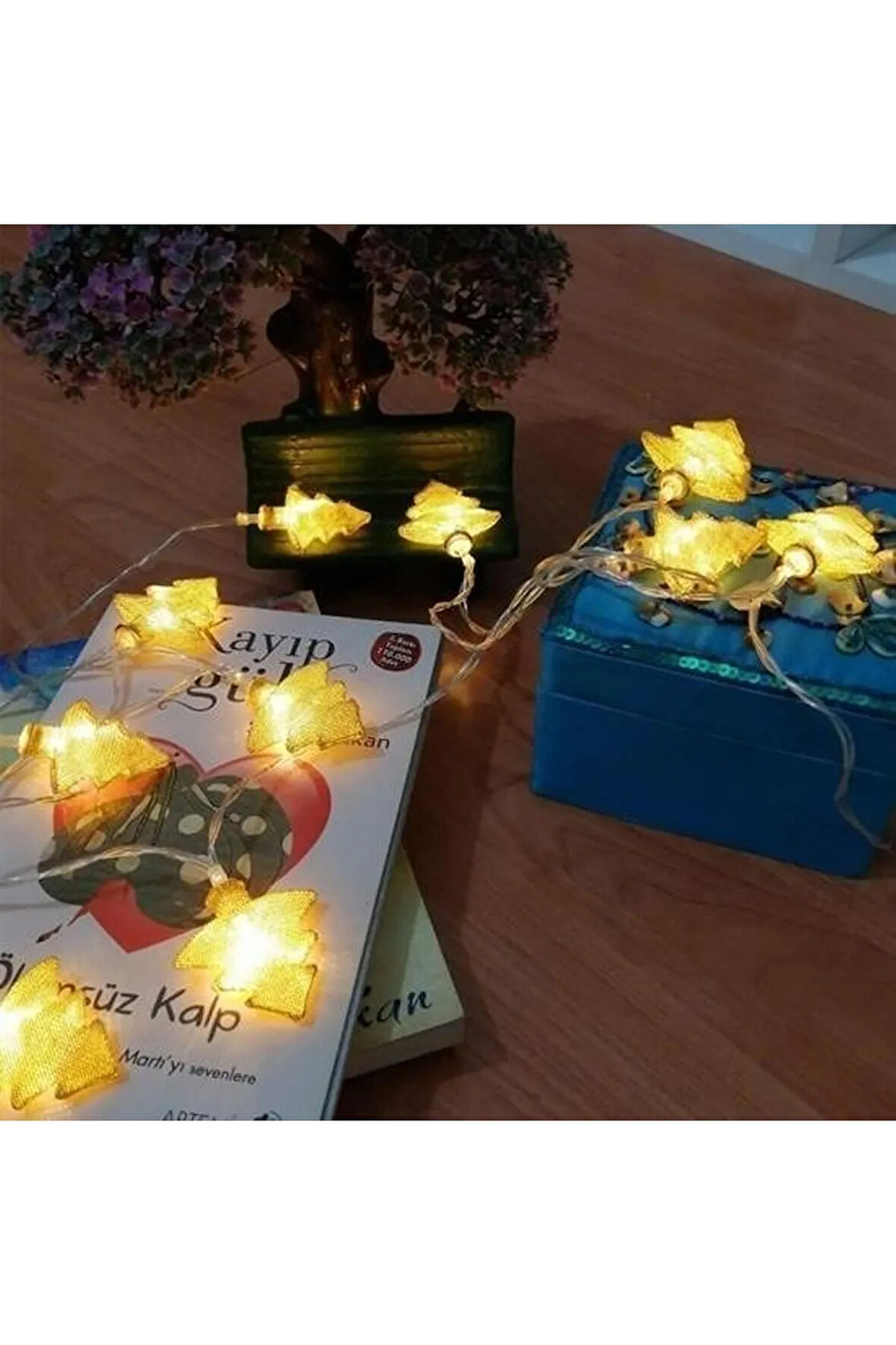 Metal Örgülü Çam Ağacı Şeklinde Günışığı Şerit Led Işık Zinciri