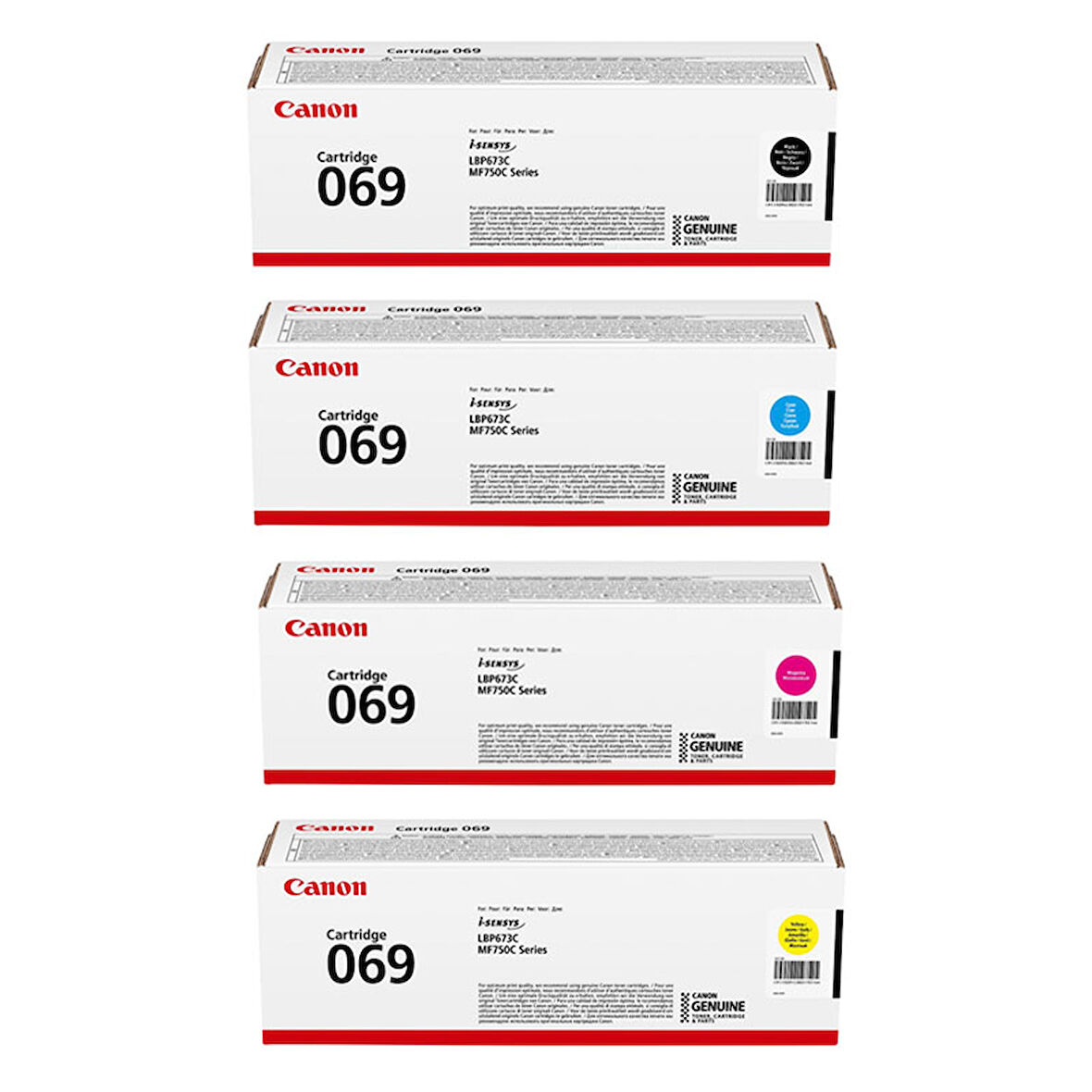 Canon CRG-069 / i-SENSYS MF754Cdw Orjinal  Toner Seti