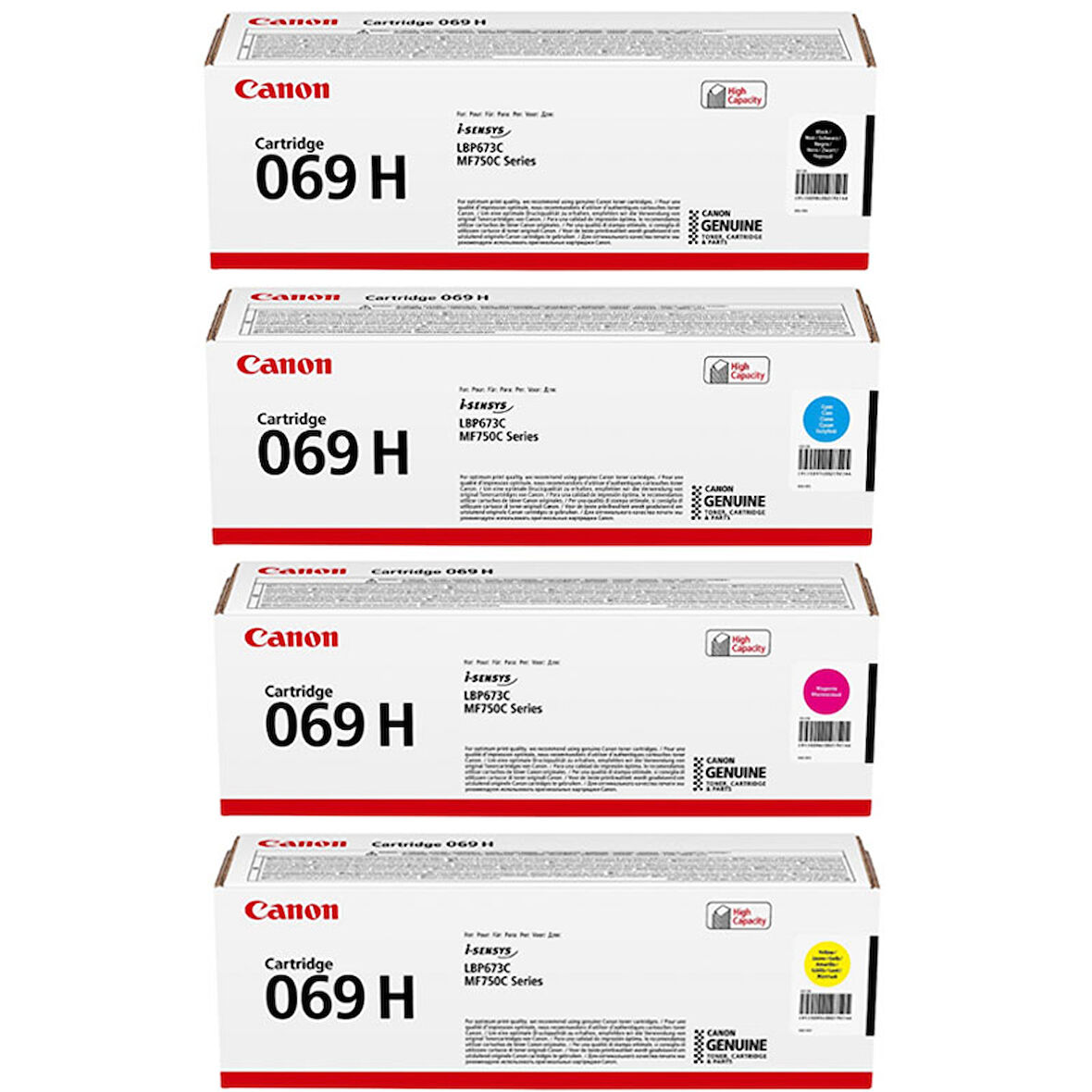 Canon CRG-069H / i-SENSYS MF752Cdw Orijinal Toner Seti
