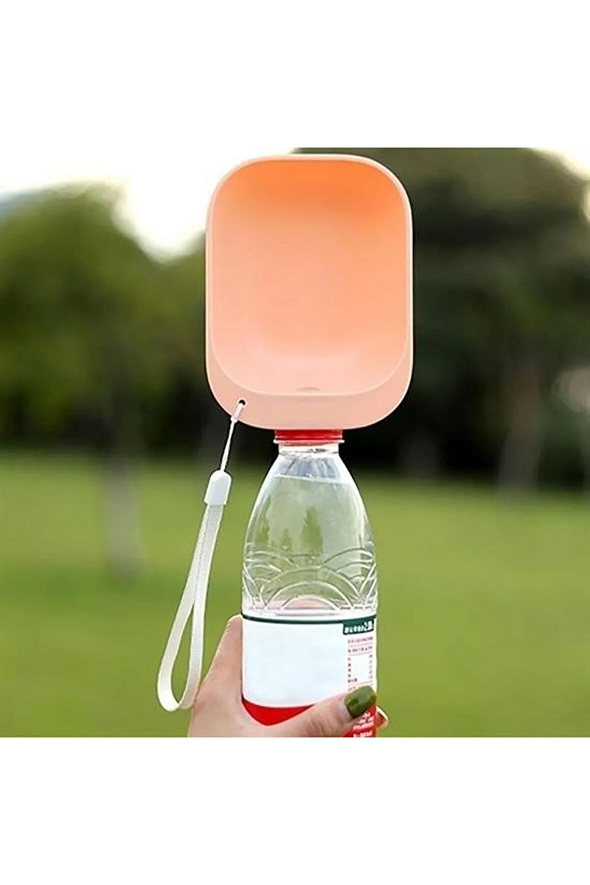 Evcil Hayvan Plastik Yıkanabilir Taşınabilir Su Şişesi Bağlantılı Su Kabı