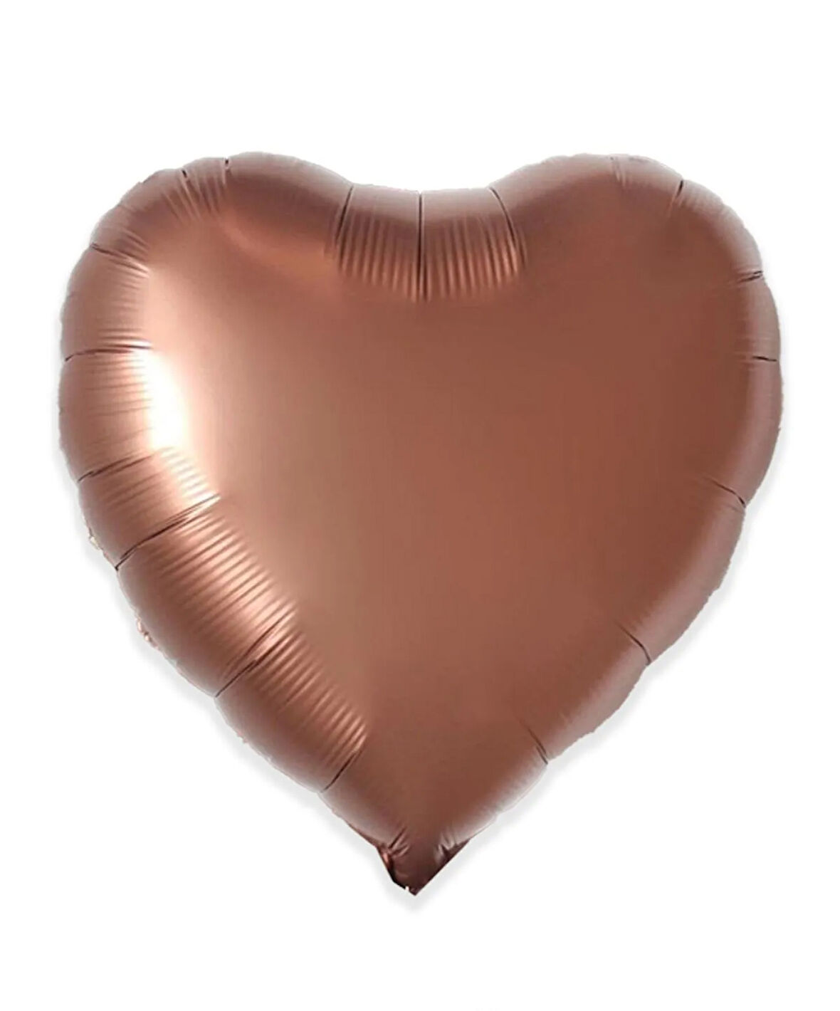 5 Adet 18 inç 45 Cm Retro Kalp Folyo Balon Bakır