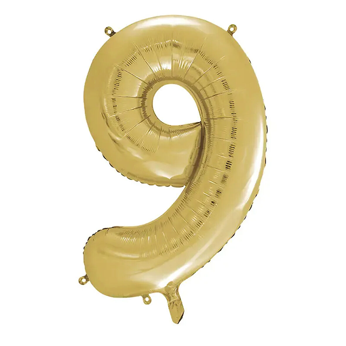 1 Adet 34 İnç 85 Cm Gold Folyo Balon Helyum Balon 9 Yaş Balonu 9 Rakam Balon