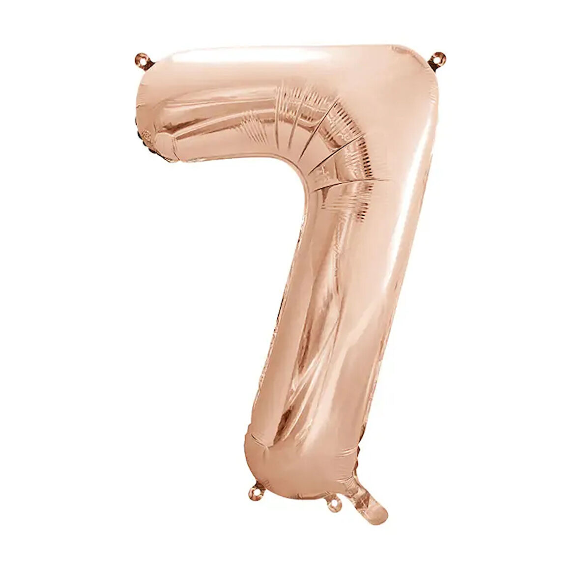 1 Adet 34 İnç 76 Cm Rose Gold Folyo Balon Helyum Balon 7 Yaş Balonu 7 Rakam Balon
