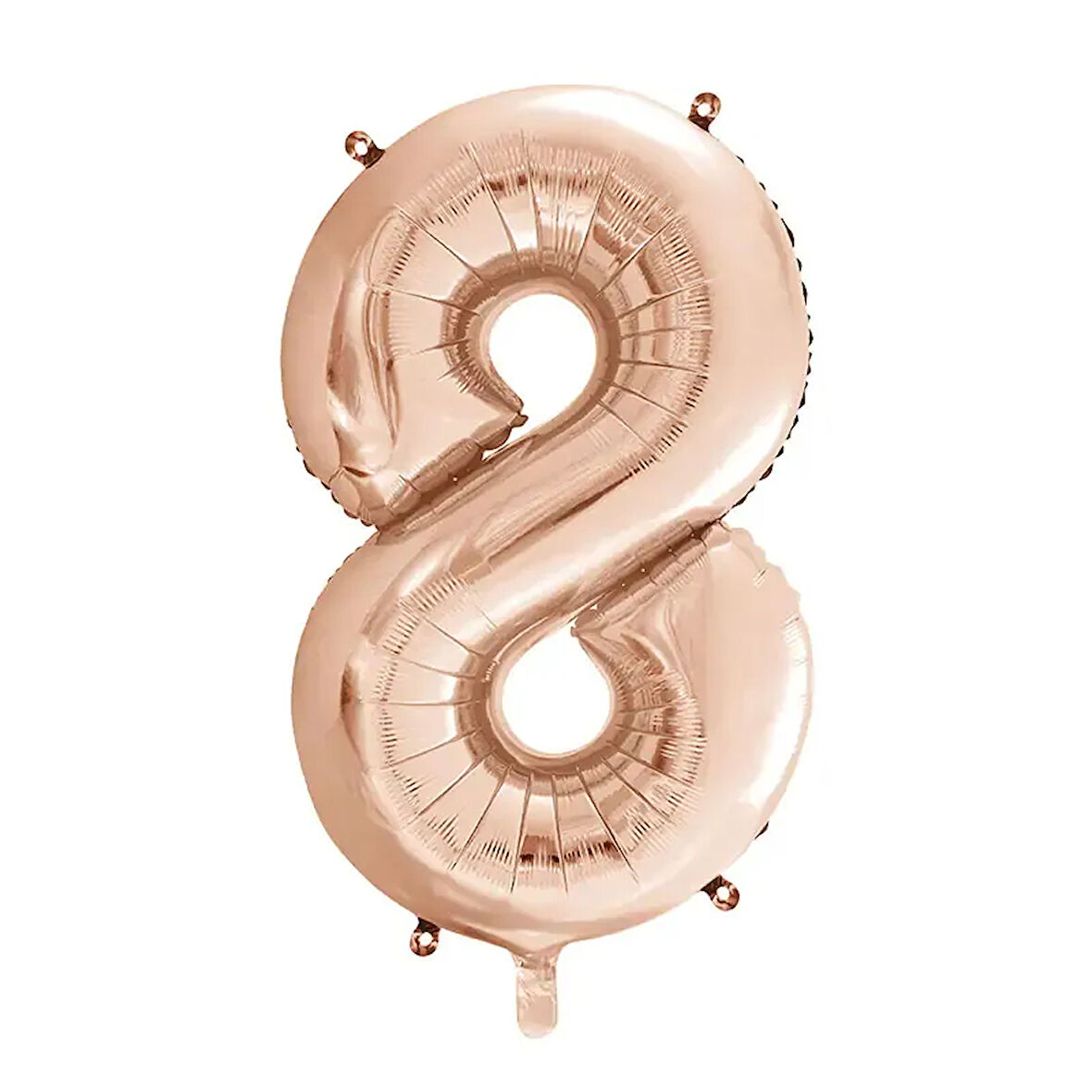 1 Adet 34 İnç 85 Cm Rose Gold Folyo Balon Helyum Balon 8 Yaş Balonu 8 Rakam Balon