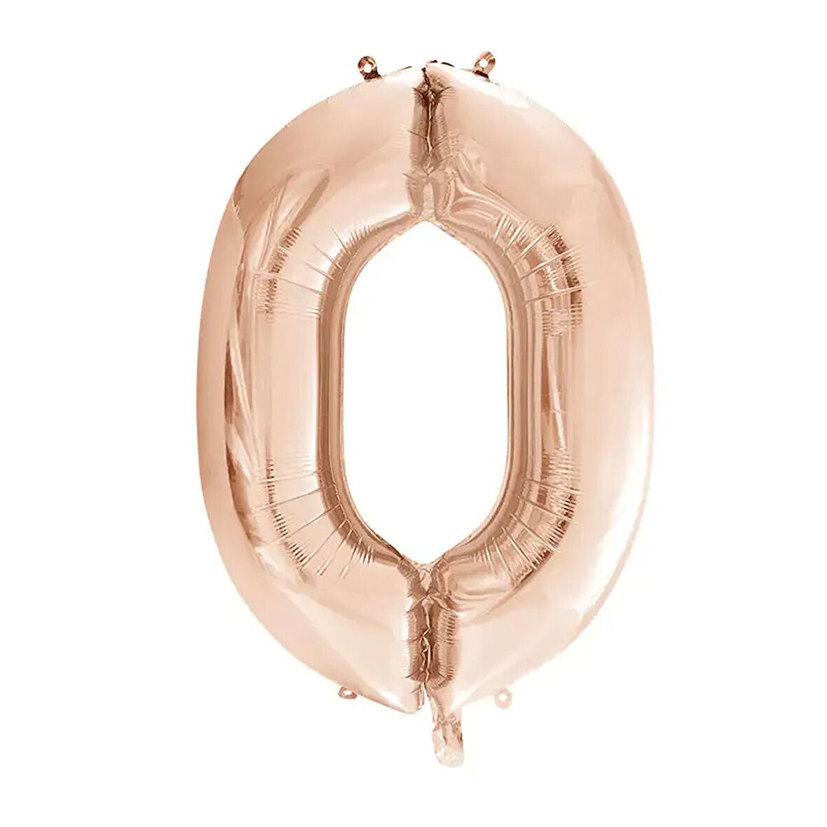 1 Adet 34 İnç 85 Cm Rose Gold Folyo Balon Helyum Balon 0 Yaş Balonu 0 Rakam Balon