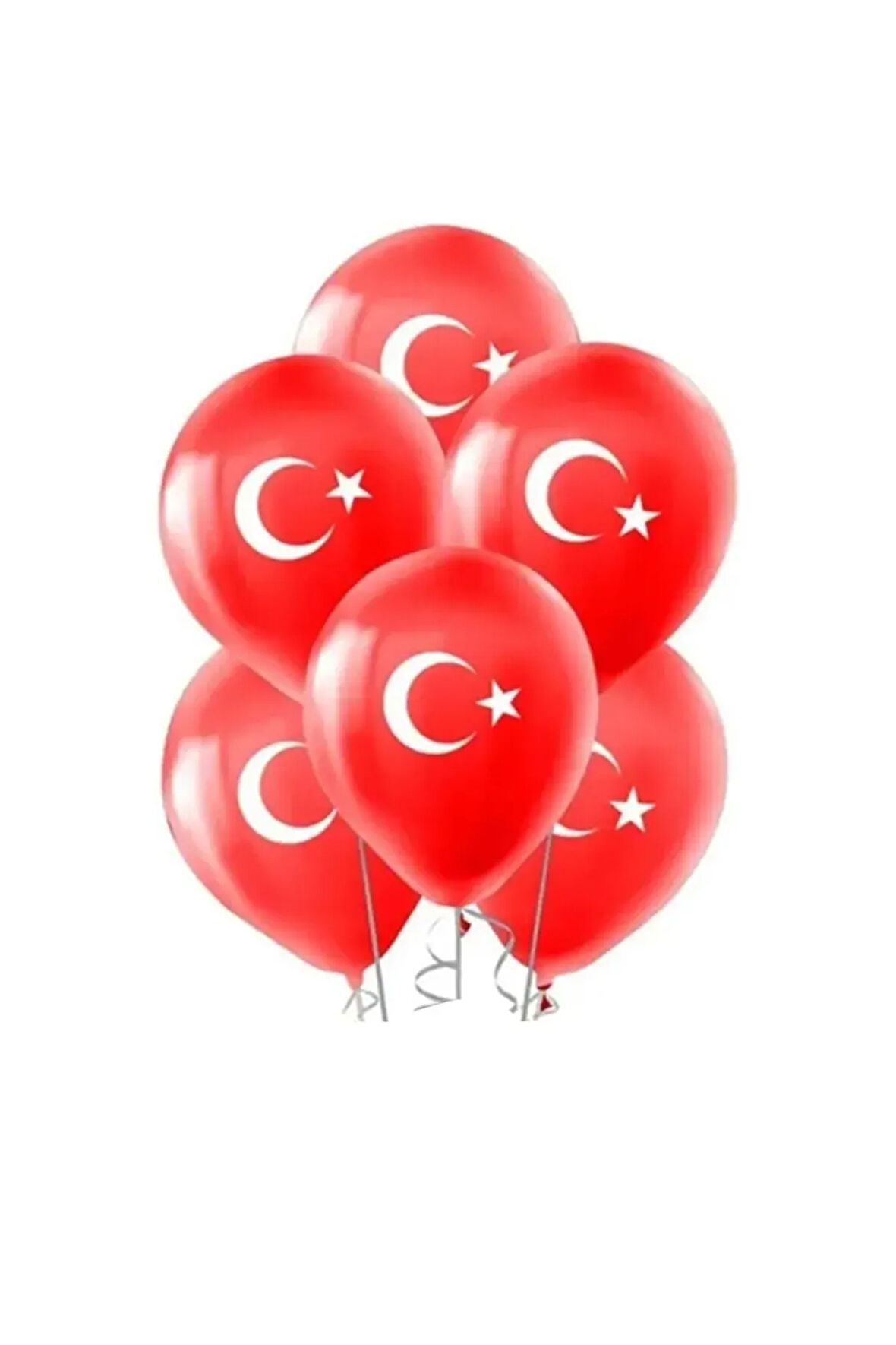 10 Adet 12 Inç Ay Yıldız Balon