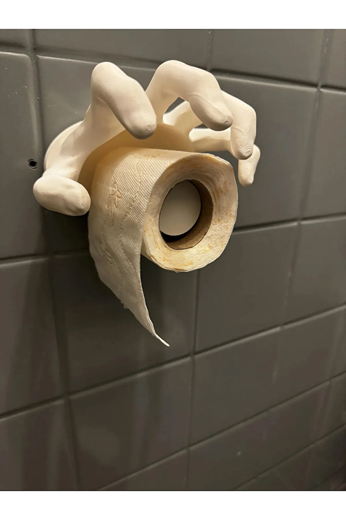 Just3dprintings El Şeklinde Tuvalet Kağıdı Askılığı