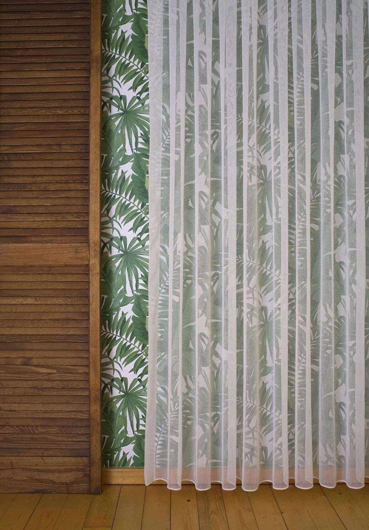 Massarelli Keten Tül Şantuklu Ekru 1-2 Seyrek Pile