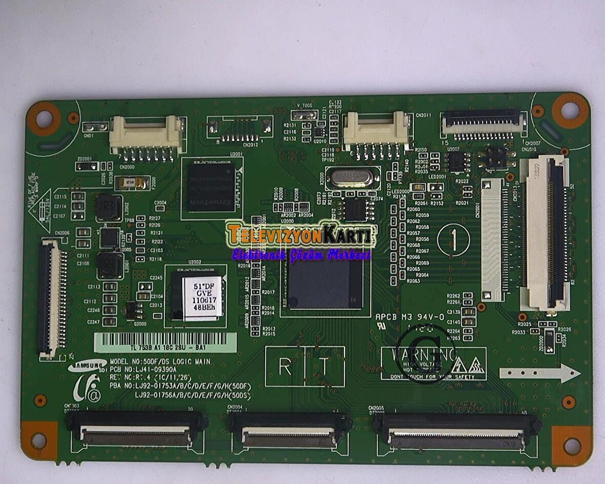 LJ41-09390A, LJ92-01756A, LJ92-01753A, 50DF-DS LOGIC MAİN, S50FH-YD07, SAMSUNG PS51D550C1, CTRL BOARD