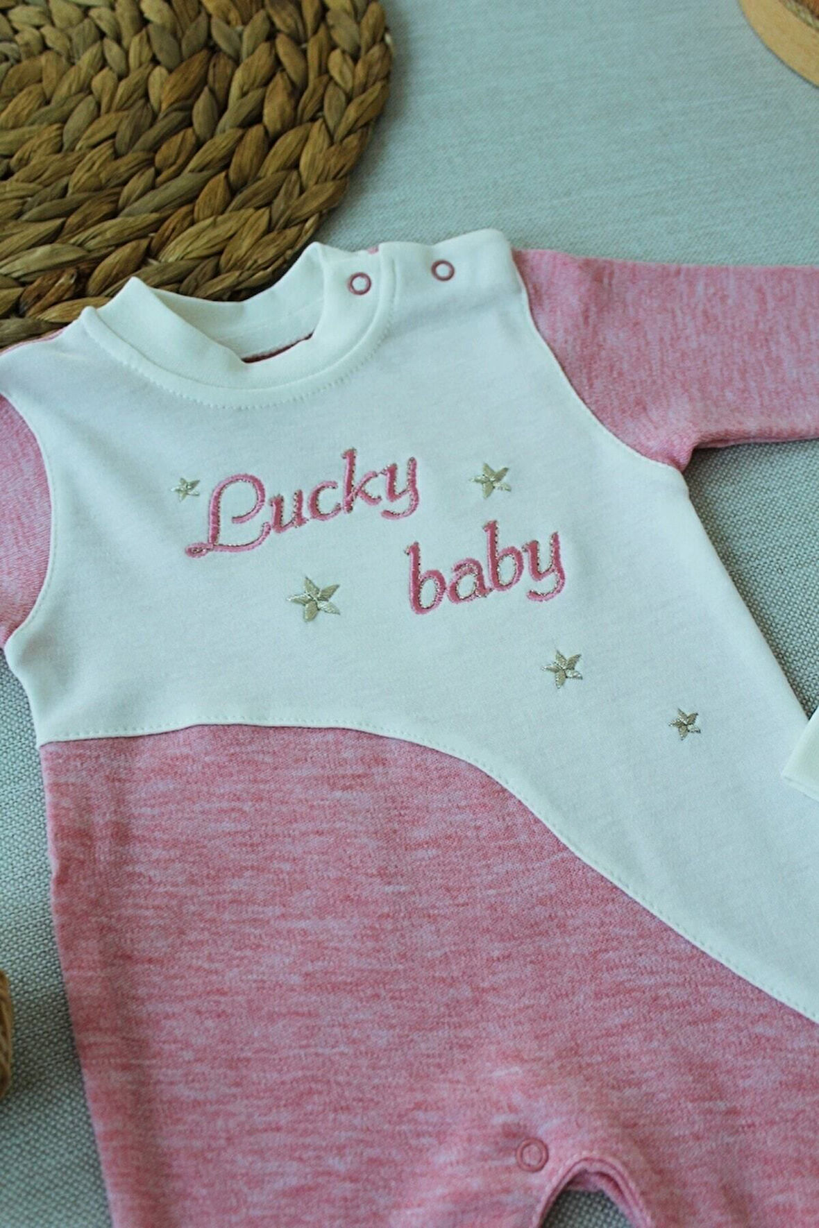 Es Çizgi Kız Bebek Şapkalı Tulum