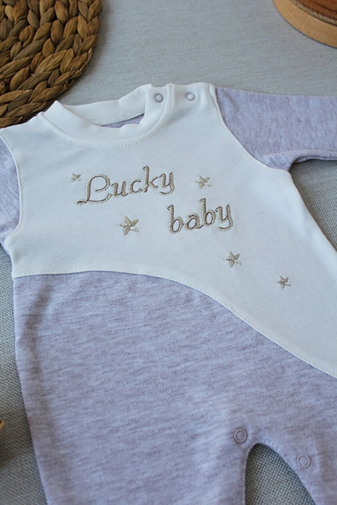 Es Çizgi Kız / Erkek Bebek Şapkalı Tulum Unisex