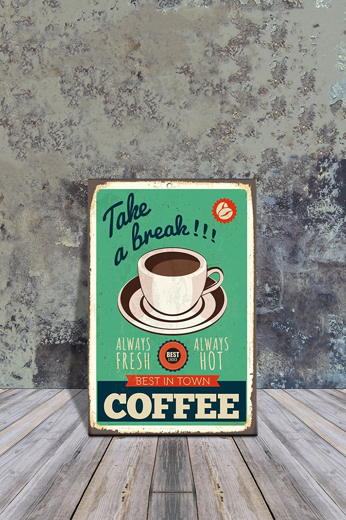 AHŞAP POSTER COFFEE 20X30CM