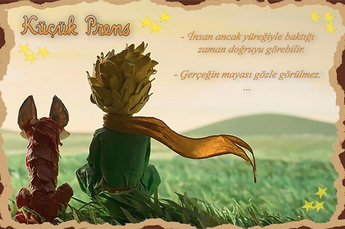 AHŞAP POSTER KÜÇÜK PRENS 20X30CM