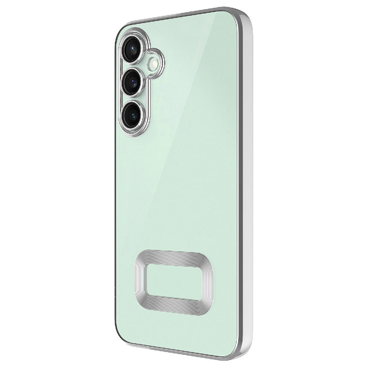 Samsung Galaxy A56 Kılıf Logo Yeri Açık Kamera Lens Korumalı Renkli Kenarlı Şeffaf Silikon