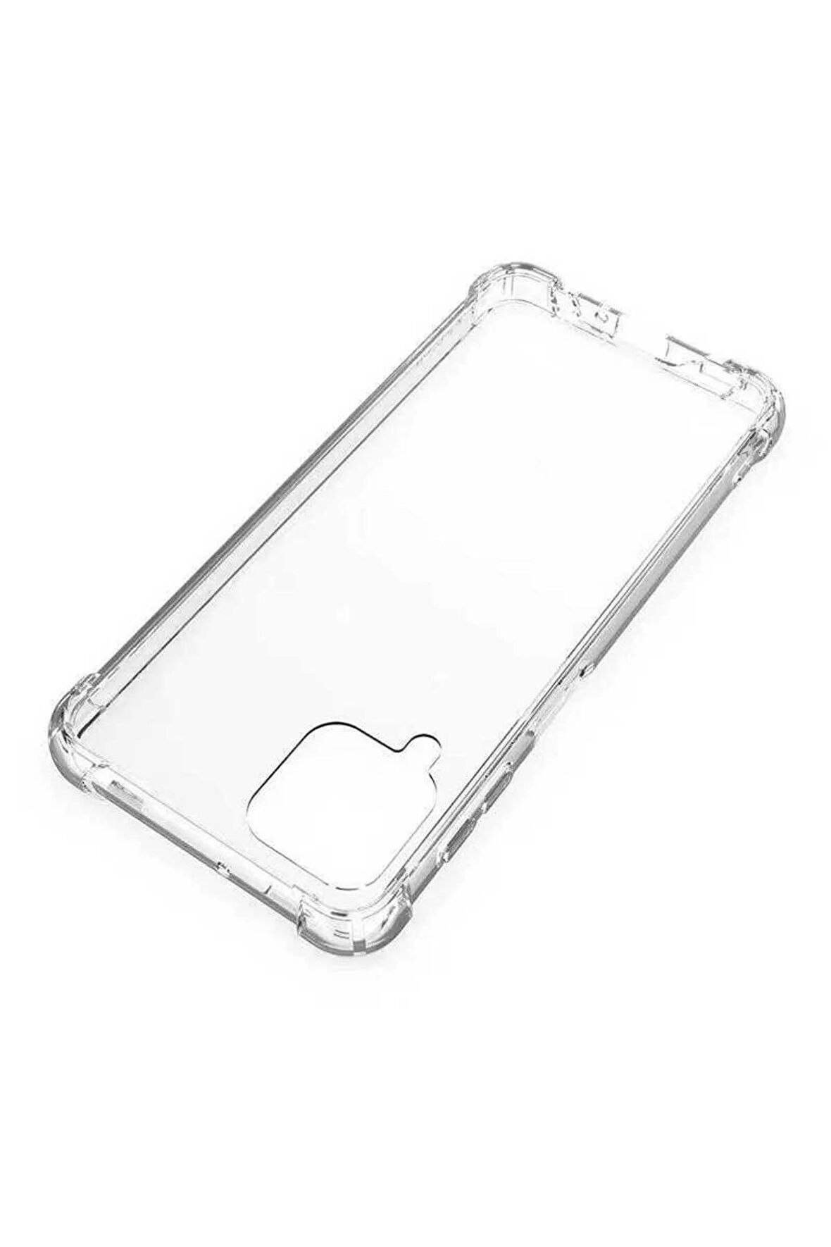 Samsung Galaxy A22 Kılıf Anti Şok Köşe Korumalı Şeffaf Silikon