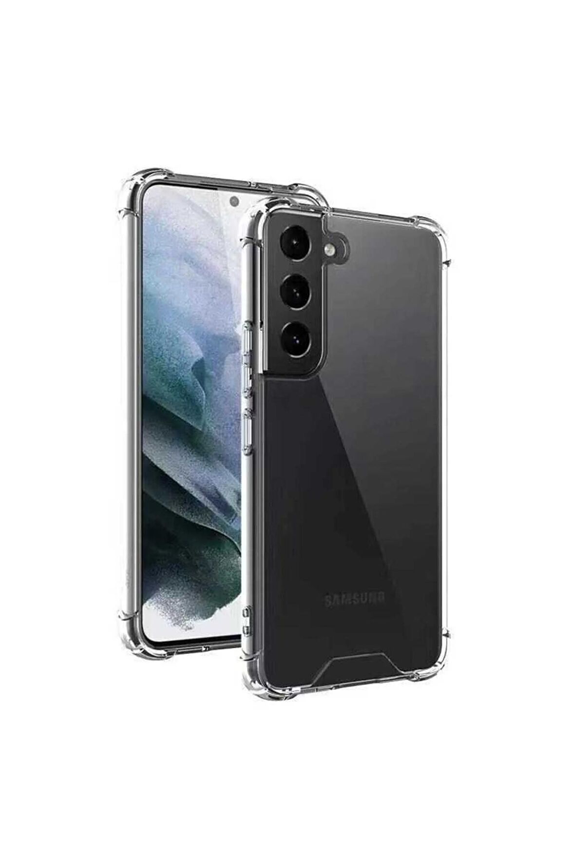 Samsung Galaxy S22 Plus Kılıf Anti Şok Köşe Korumalı Şeffaf Silikon