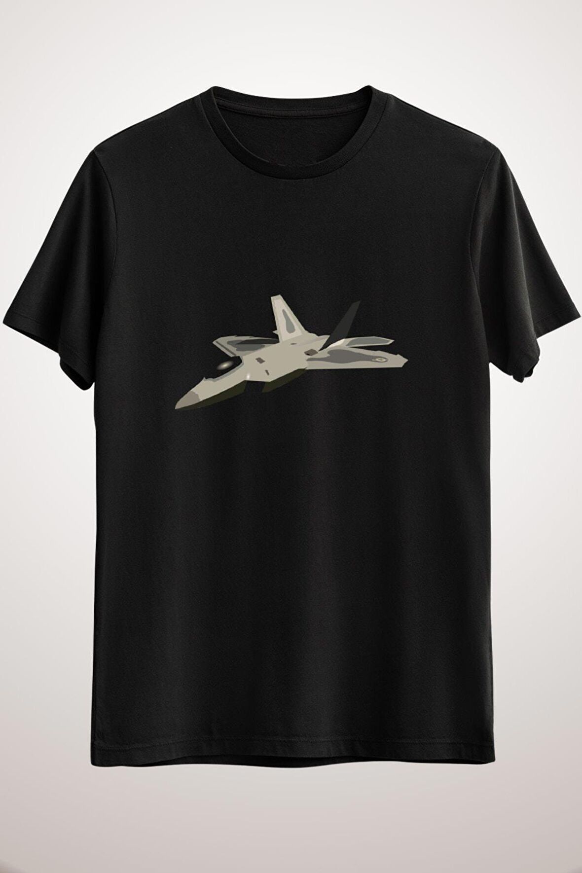 Erkek Siyah F22 Raptor Jet Fighter Pilot