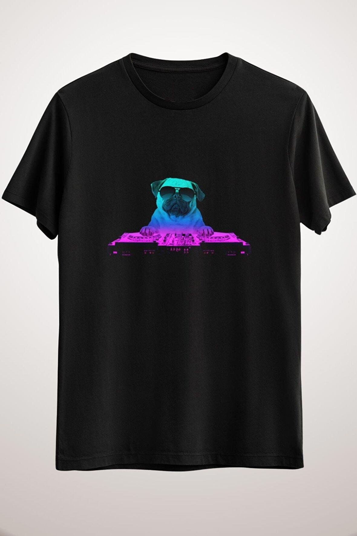 Erkek Siyah Dj Pug