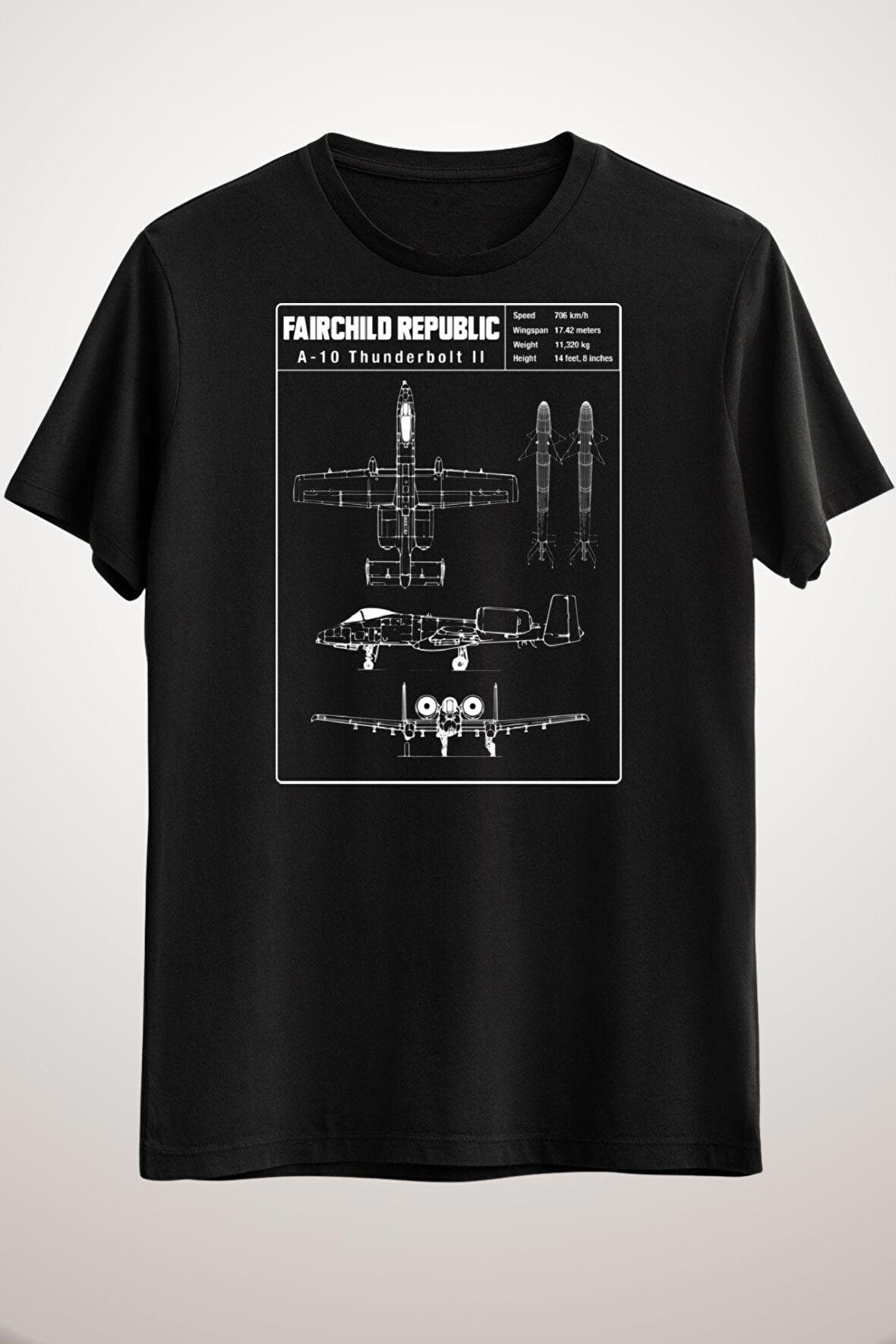 Erkek Siyah Faırchaıld Republıc A-10 Thunderbolt