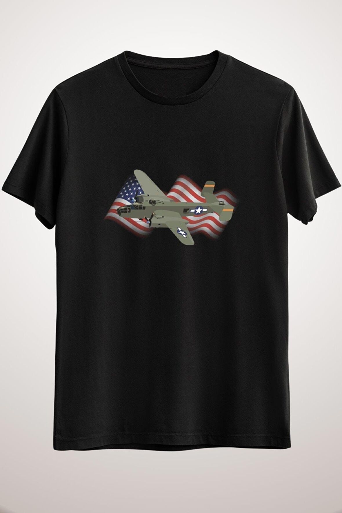 Erkek Siyah B-25 Mitchell Ww2 Medium Bomber