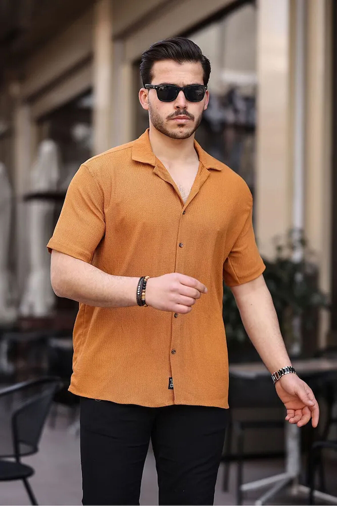 Erkek Oversize Yazlık Bürümcük Gömlek
