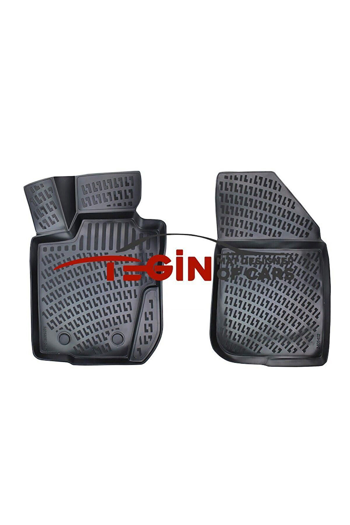 Dacia Logan Panelvan 2 Parça 2004-2012 3D Havuzlu Paspas Siyah