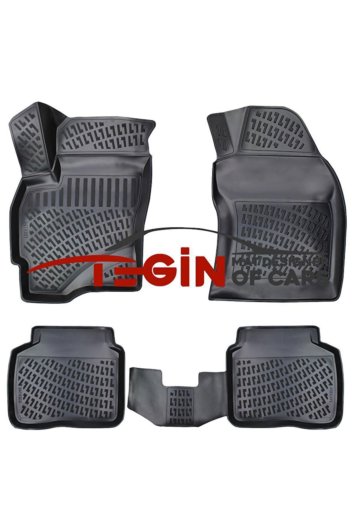 Ford Mondeo 2001-2007 3d Havuzlu Paspas Siyah