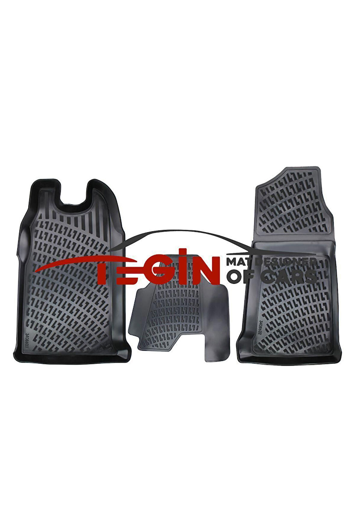 Ford Transit 2000-2014 3d Havuzlu Paspas Siyah