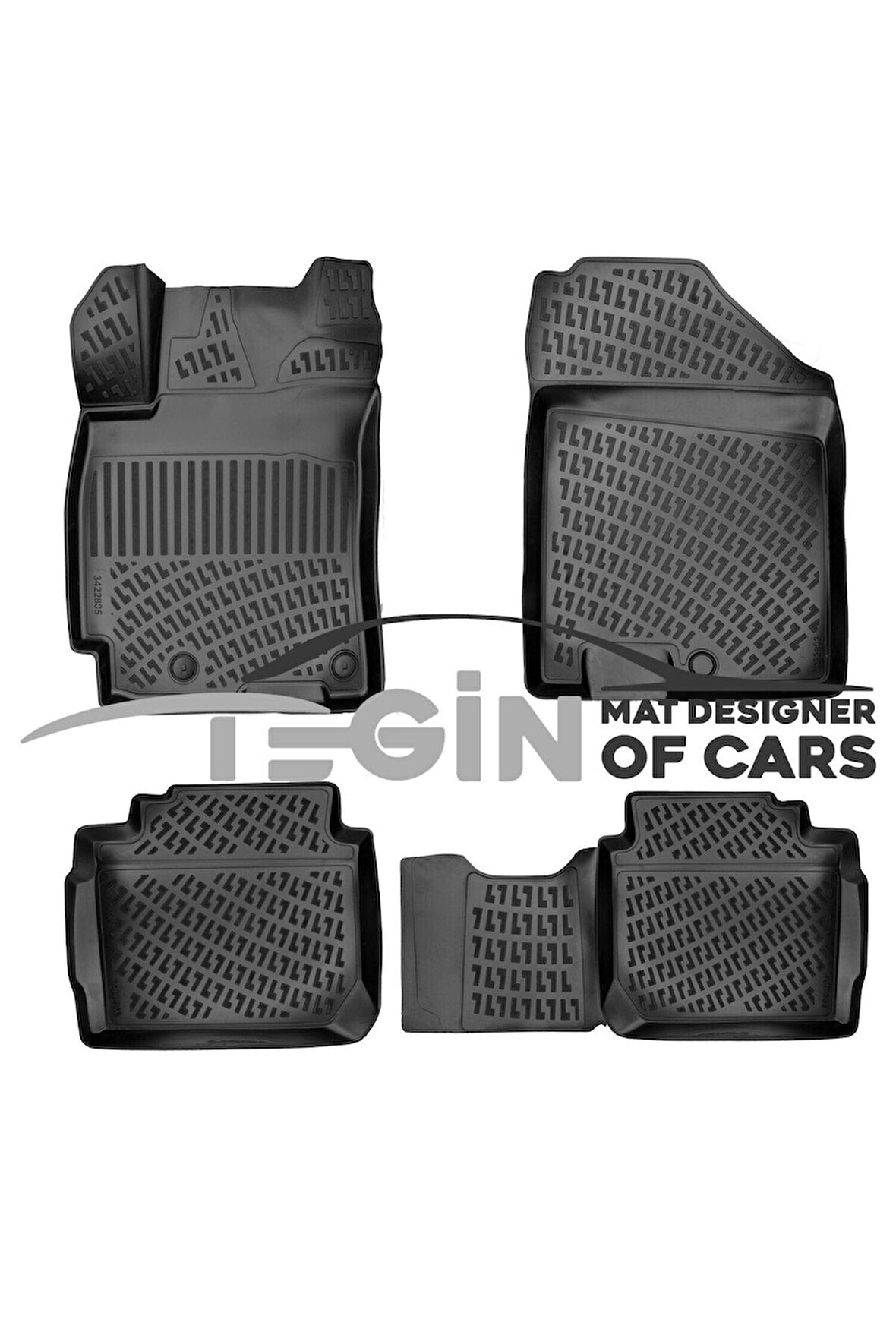 Kia Cerato 2022 3D Havuzlu Paspas Siyah