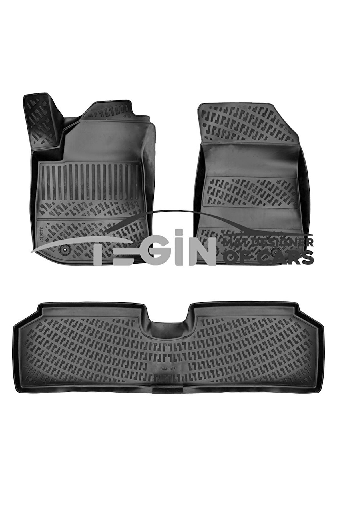 Kia Niro Elektrikli 2022 3D Havuzlu Paspas Siyah