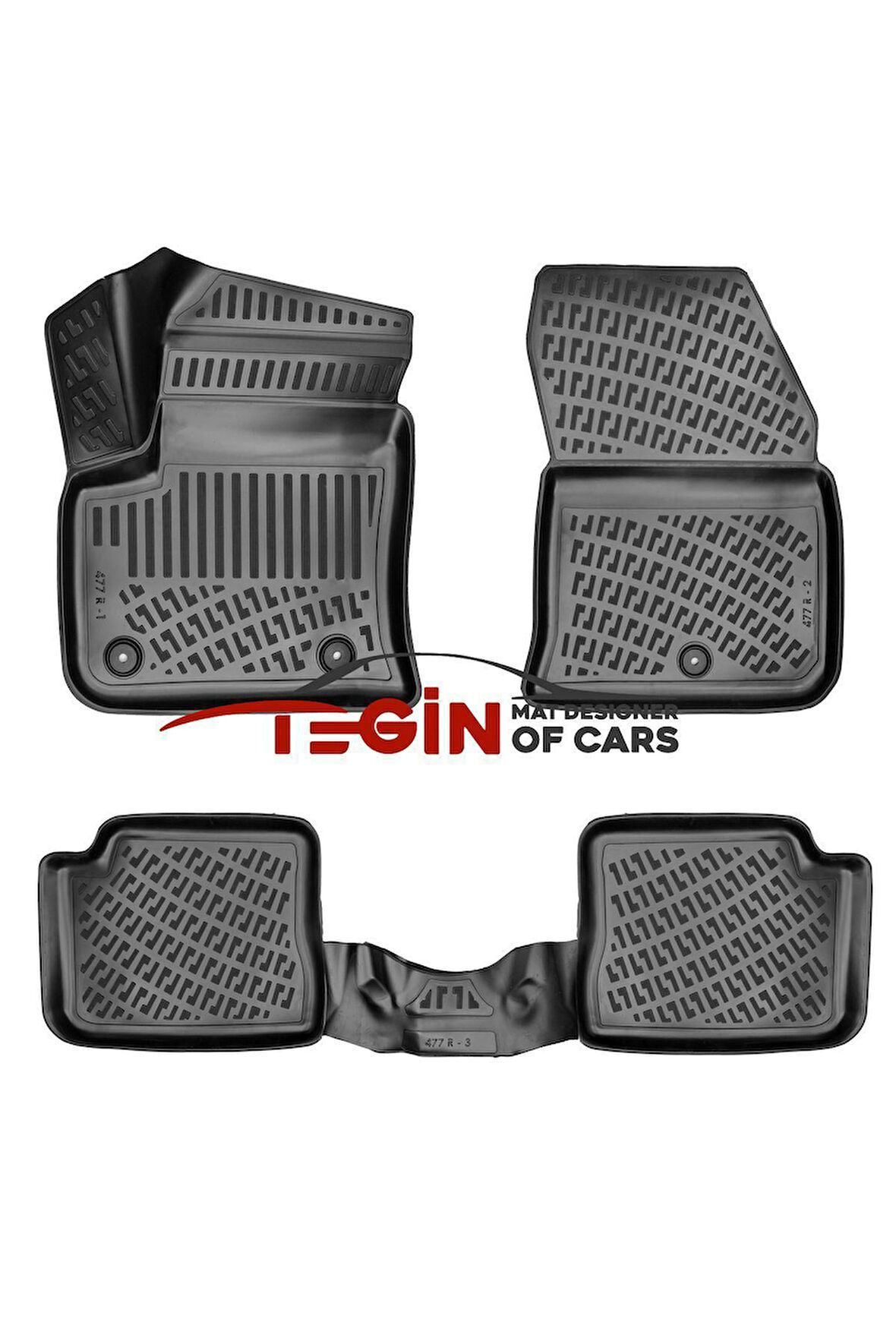 Opel Mokka ( Elektrikli ) 3D Havuzlu Paspas 2021 Sonrası Siyah