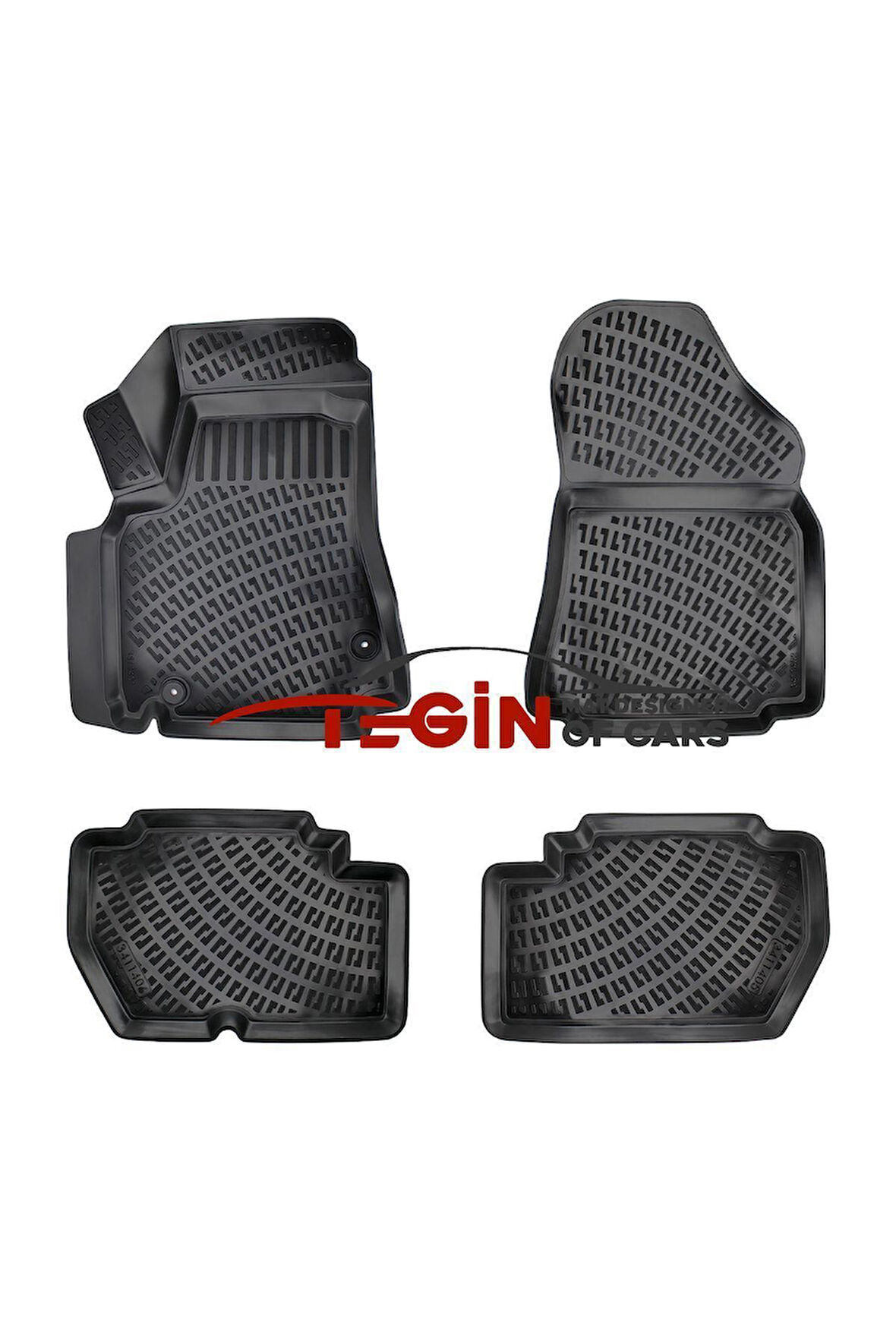 Peugeot Partner Tepe 110 HP 3D Havuzlu Paspas 2008 Sonrası Siyah