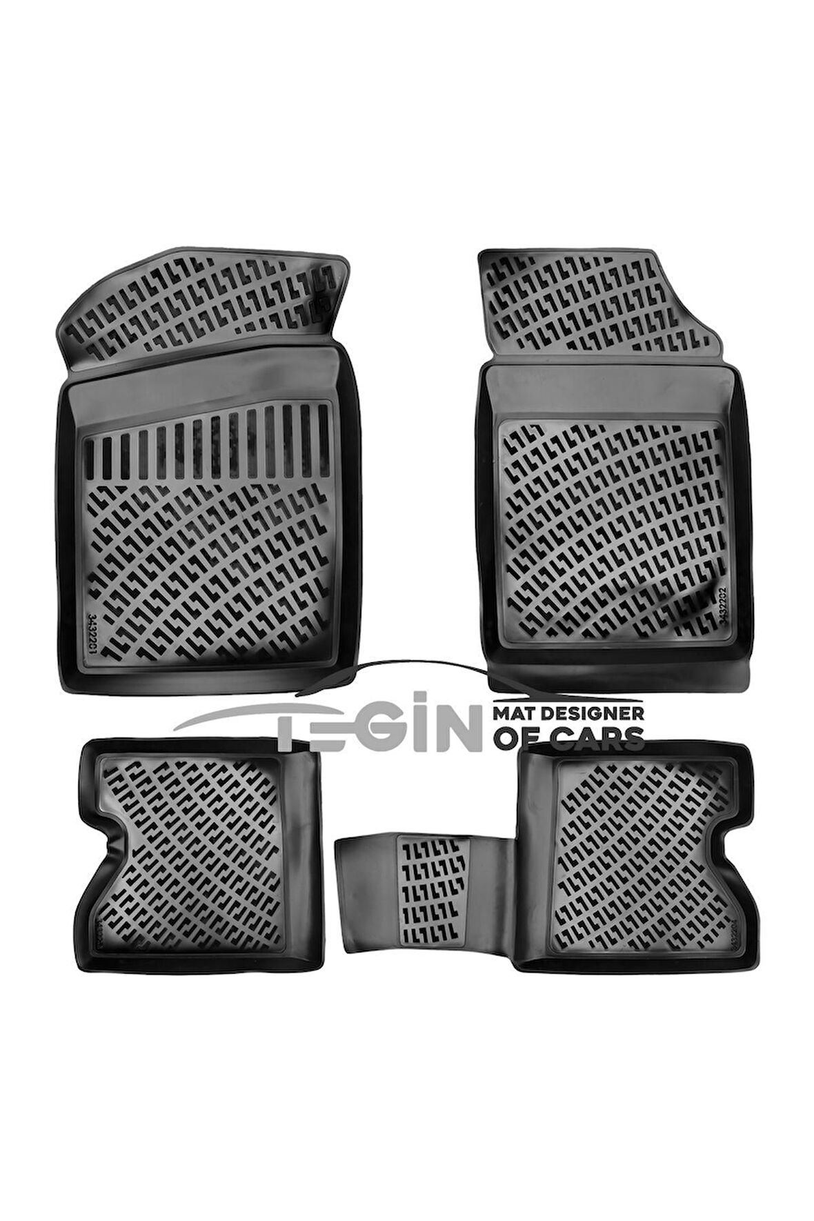 Renault Kangoo 3D Havuzlu Paspas 2006 Siyah