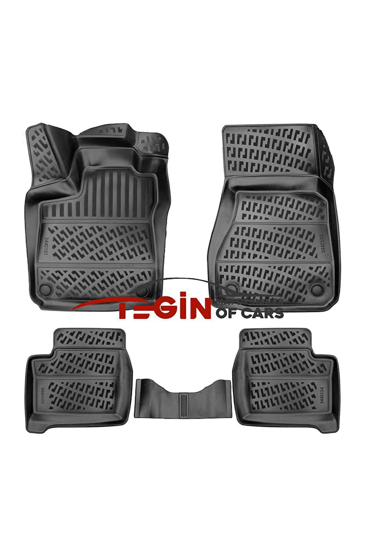 Renault Twingo III ( Elektrikli ) 3D Havuzlu Paspas 2014 Sonrası Siyah